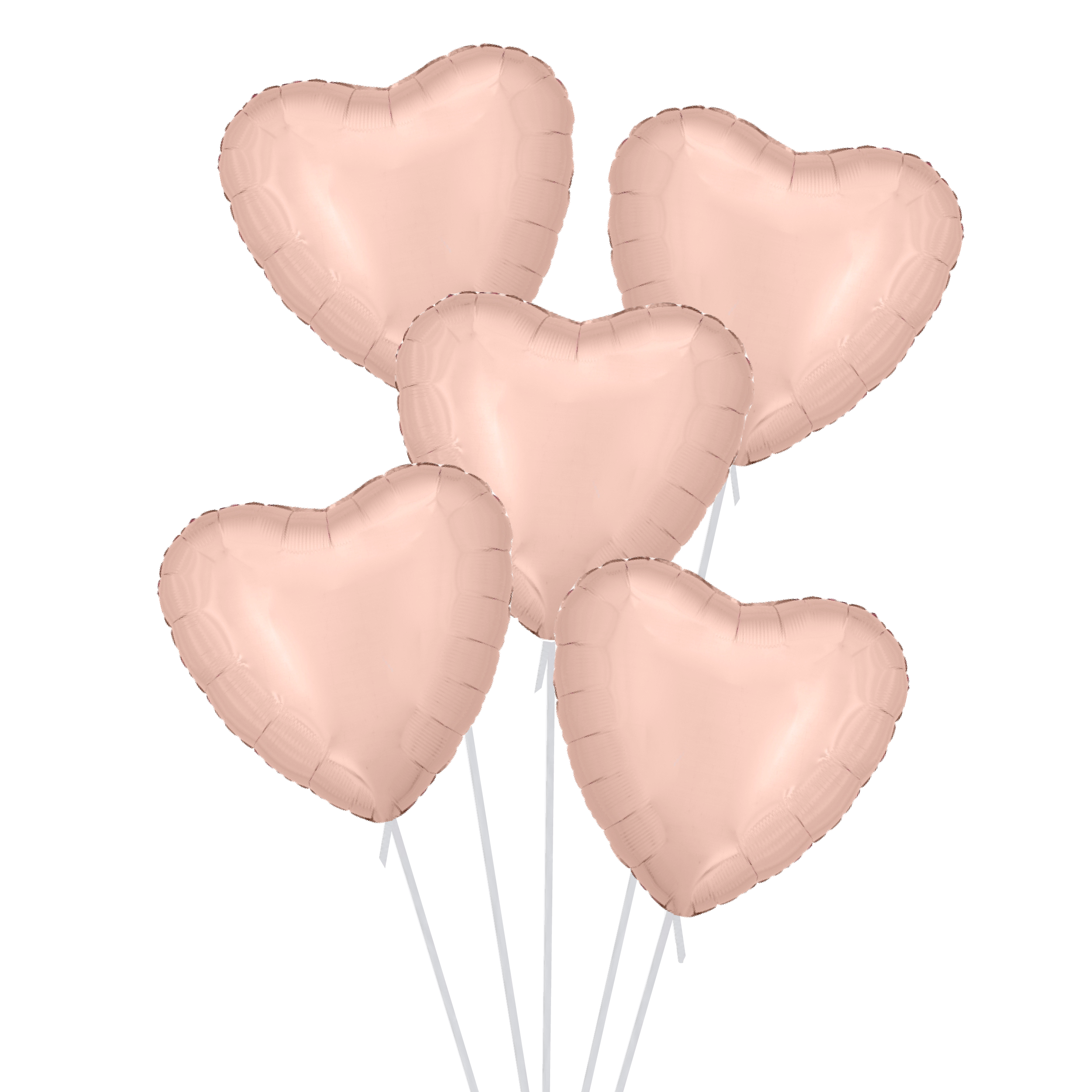 זר בלוני לבבות רוז גולד | BALONZ - אביזרים למסיבות