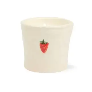 נר בכלי קרמי : Bistro, Strawberry