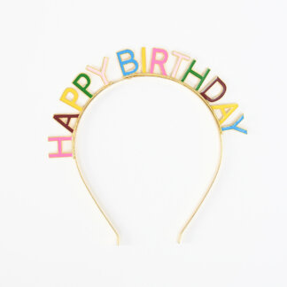 קשת יום הולדת לראש צבעוני, קשת happy birthday צבעוני, קשת מתכת צבעונית